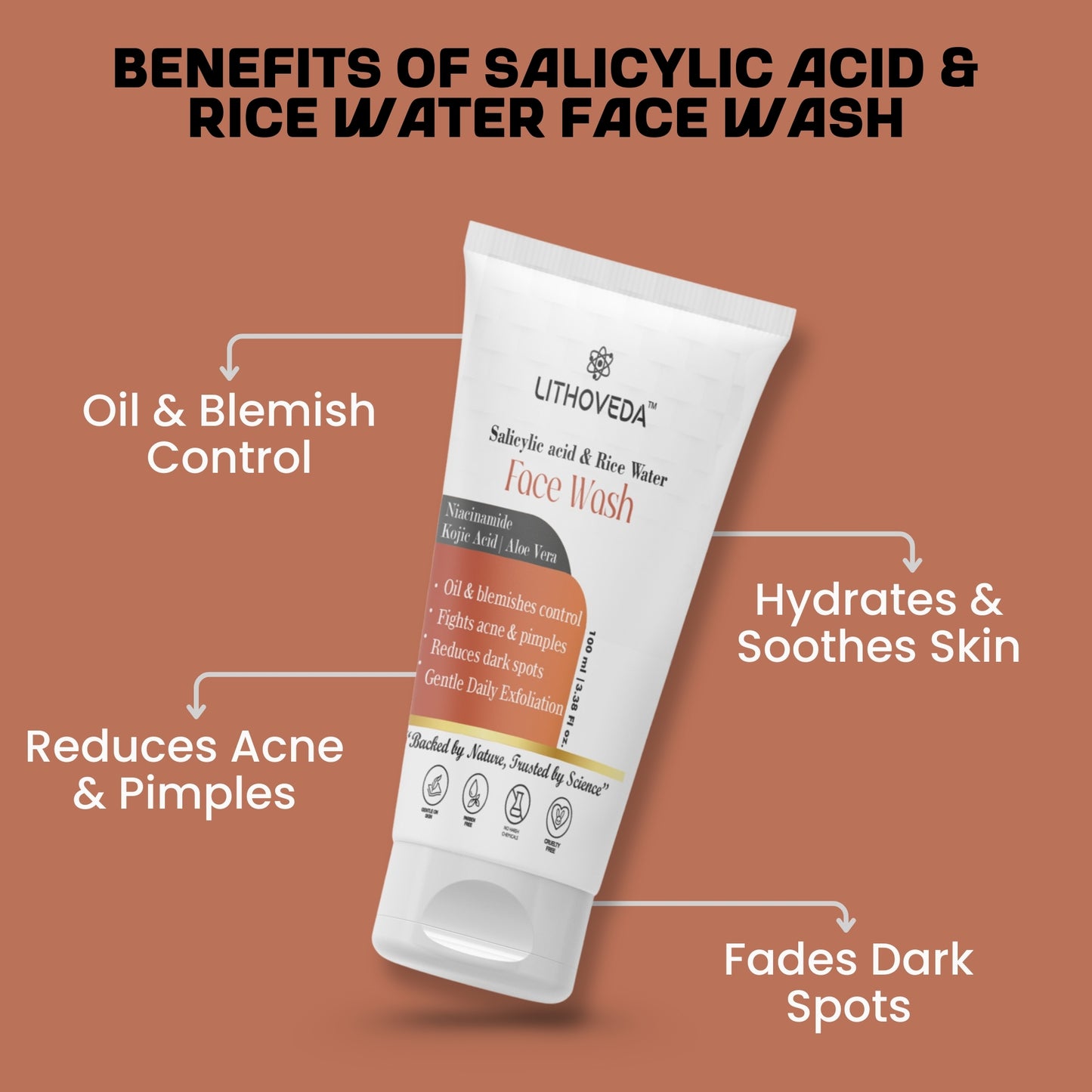 Salicylic acid and Rice water Facewash